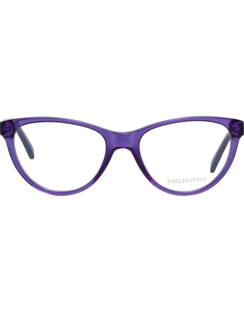 Full-Rim Plastic Frame Eyeglasses with Branded Case Women - Purple