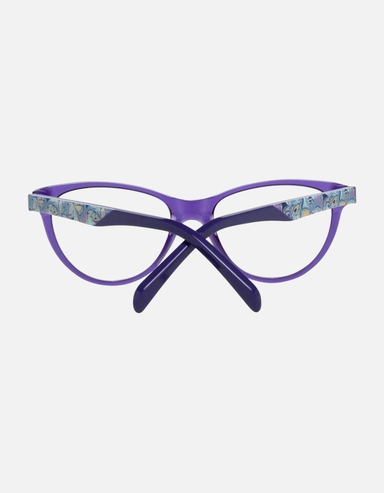 Full-Rim Plastic Frame Eyeglasses with Branded Case Women - Purple