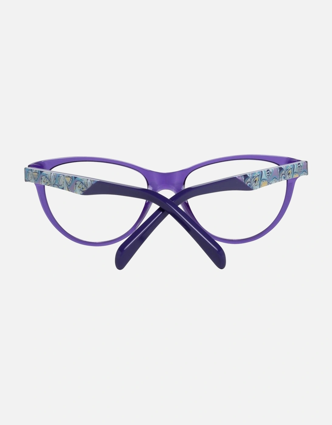 Full-Rim Plastic Frame Eyeglasses with Branded Case Women - Purple