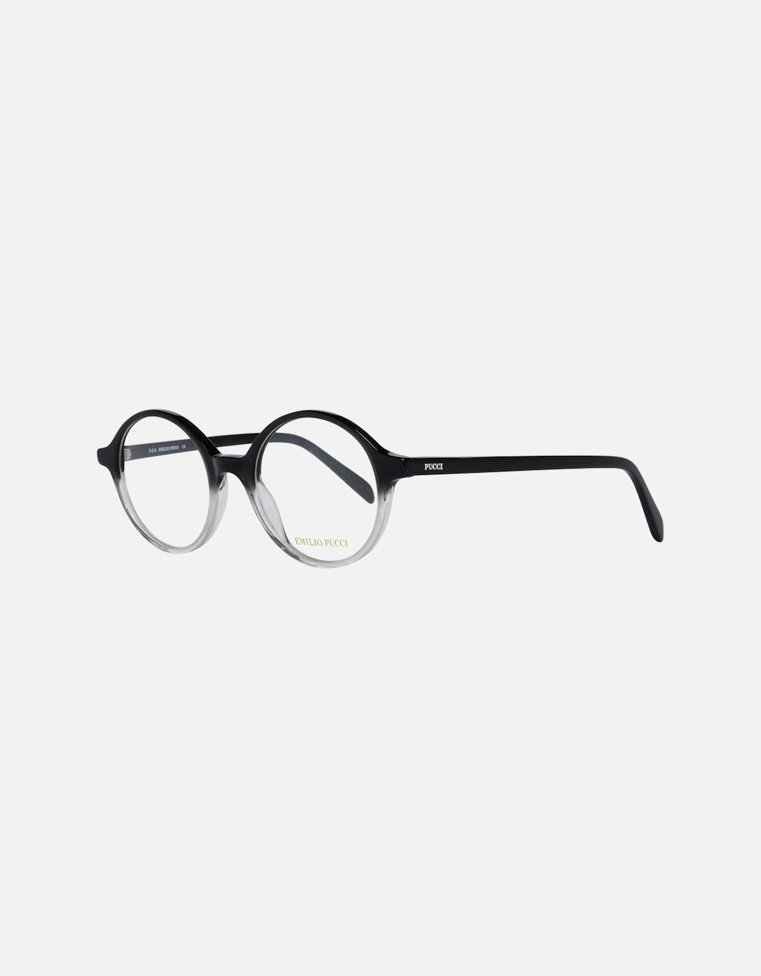 Round Full-Rim Black Plastic Glasses Women Frames, 5 of 4