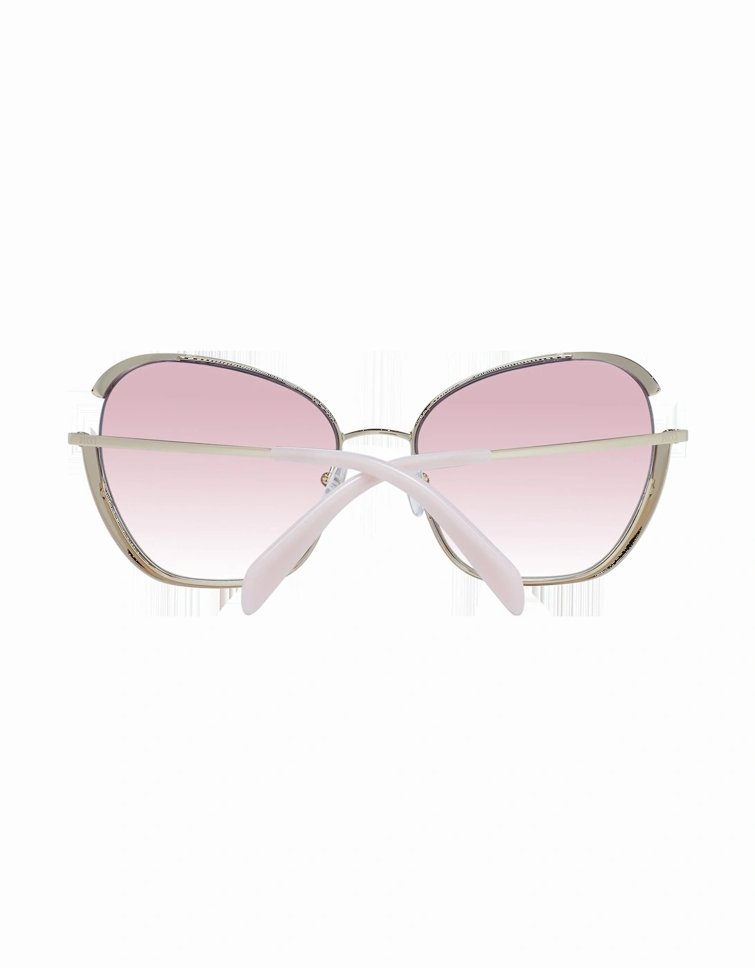 Butterfly Gradient Metal Frame Sunglasses Women - Gold
