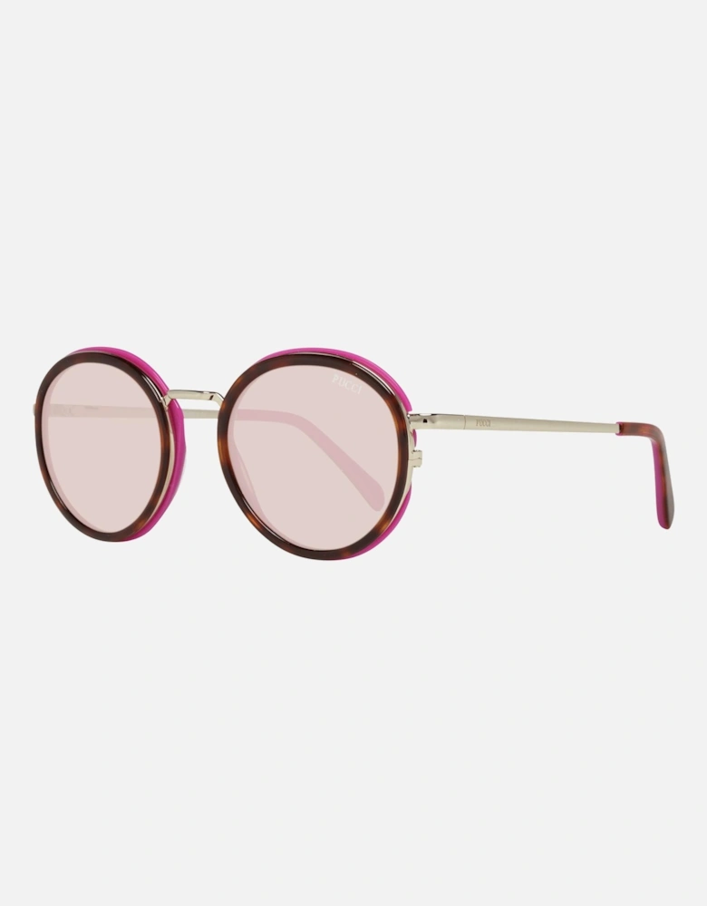 Round Metal & Plastic Frame Sunglasses with UVA/UVB Protection Women -