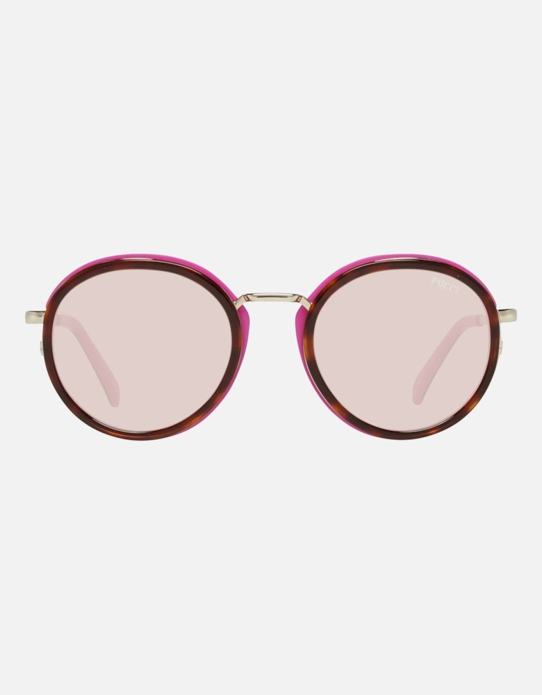 Round Metal & Plastic Frame Sunglasses with UVA/UVB Protection Women -