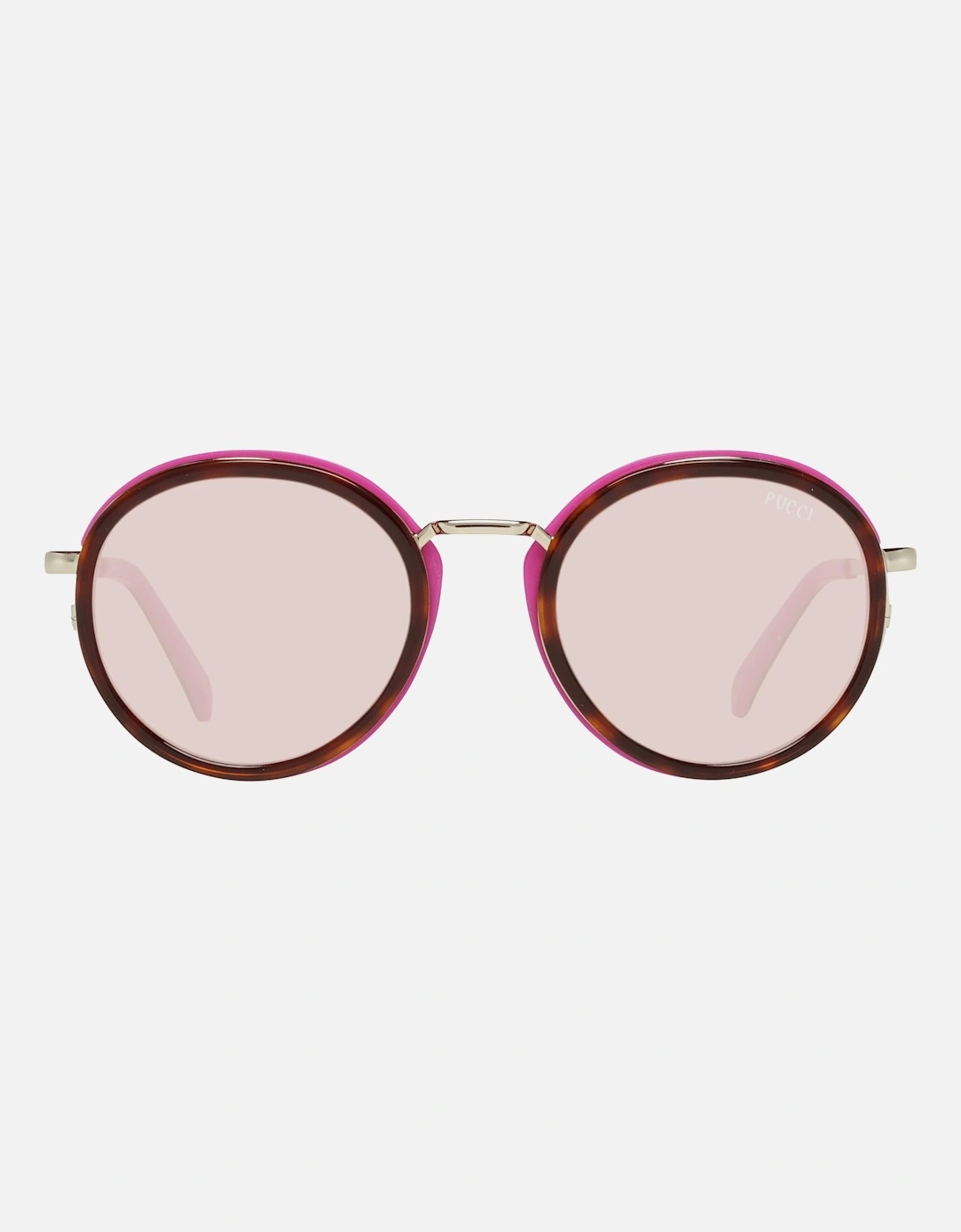 Round Metal & Plastic Frame Sunglasses with UVA/UVB Protection Women -