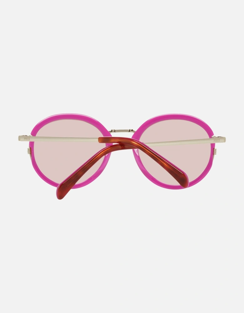 Round Metal & Plastic Frame Sunglasses with UVA/UVB Protection Women -