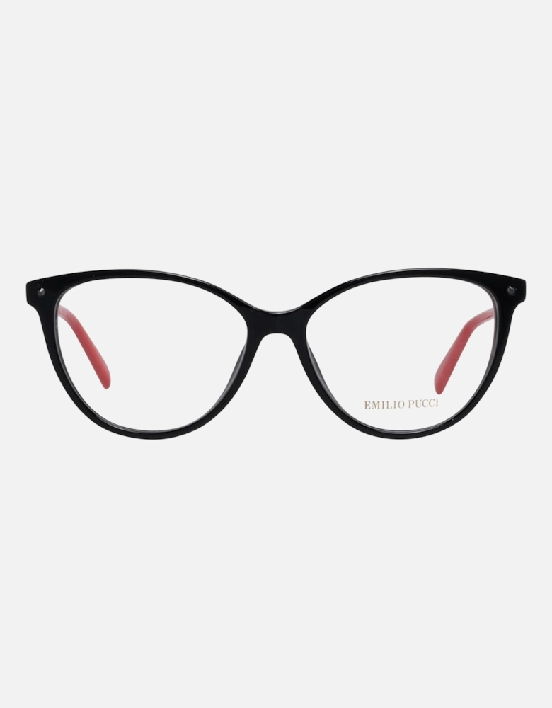 Full-Rim Plastic Frame Sunglasses with Branded Case Women - Black