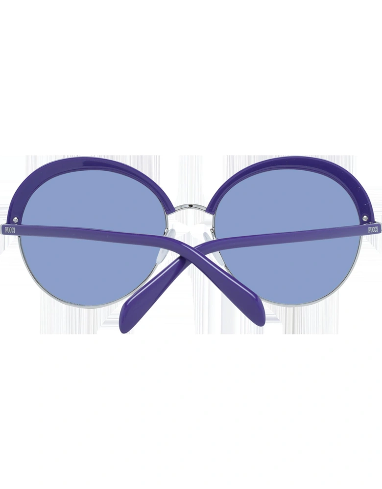 Oval Gradient Lens Metal & Plastic Sunglasses Women - Purple