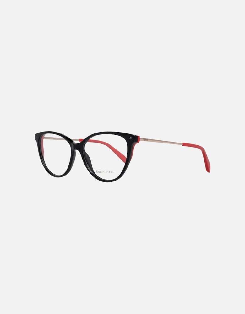 Full-Rim Plastic Frame Sunglasses with Branded Case Women - Black