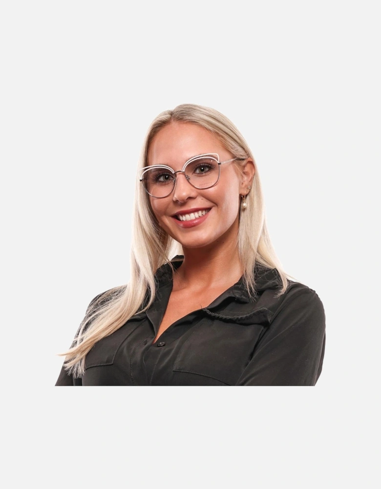 Full-Rim Metal & Plastic Frame Glasses Women - Gray