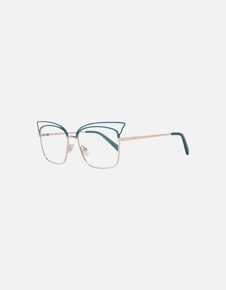 Metal Full-Rim Cat-Eye Sunglasses Women - Turquoise Frames