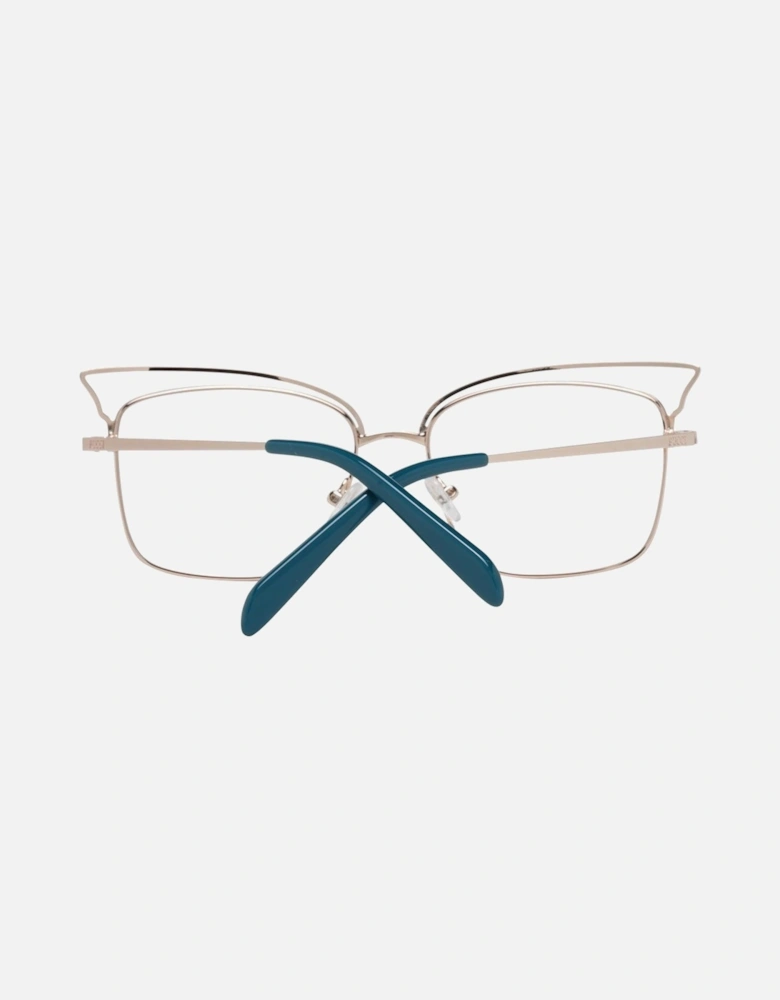 Metal Full-Rim Cat-Eye Sunglasses Women - Turquoise Frames