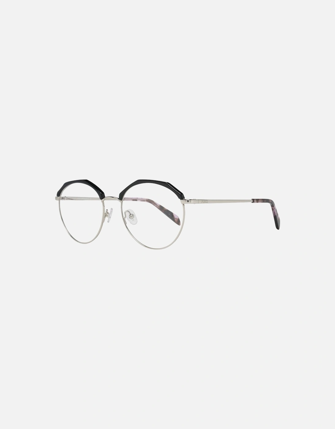 Round Full-Rim Metal & Plastic Glasses Women - Black Frames, 5 of 4