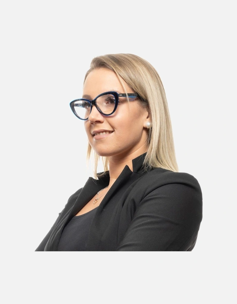 Full-Rim Plastic Frame Sunglasses Women - Blue