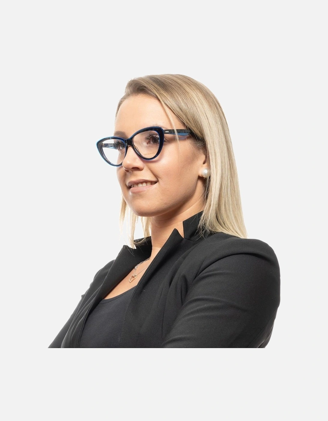 Full-Rim Plastic Frame Sunglasses Women - Blue