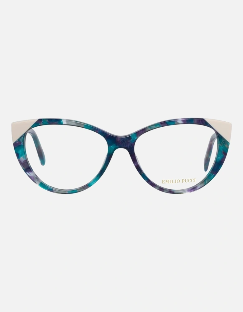 Full-Rim Multicolor Plastic Frame Sunglasses Women