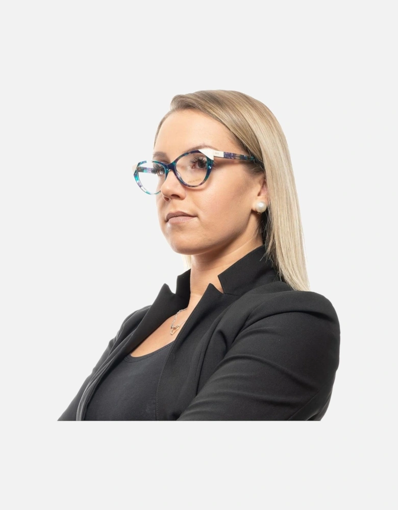 Full-Rim Multicolor Plastic Frame Sunglasses Women