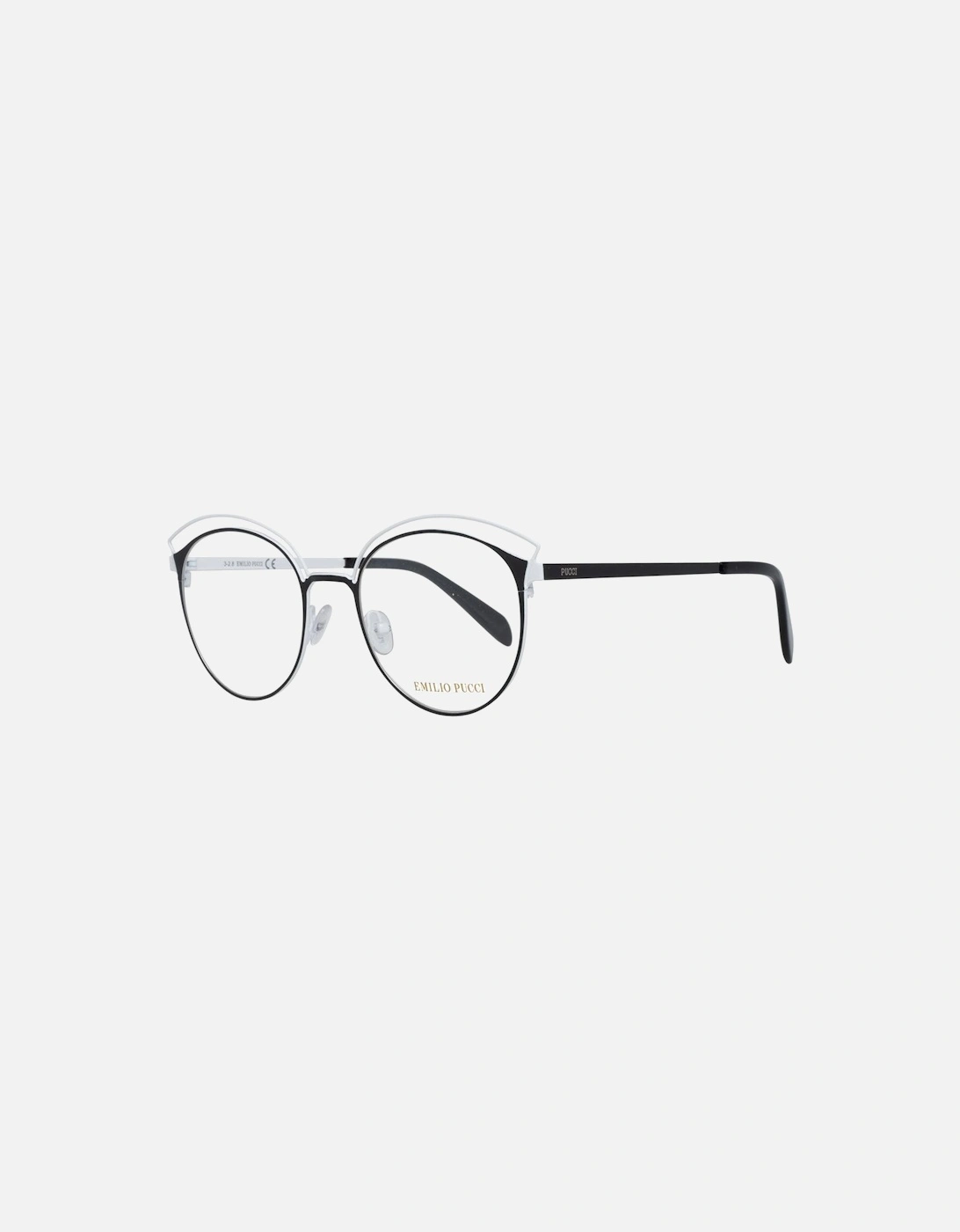 Full-Rim Metal Frame Glasses Women - Black, 5 of 4