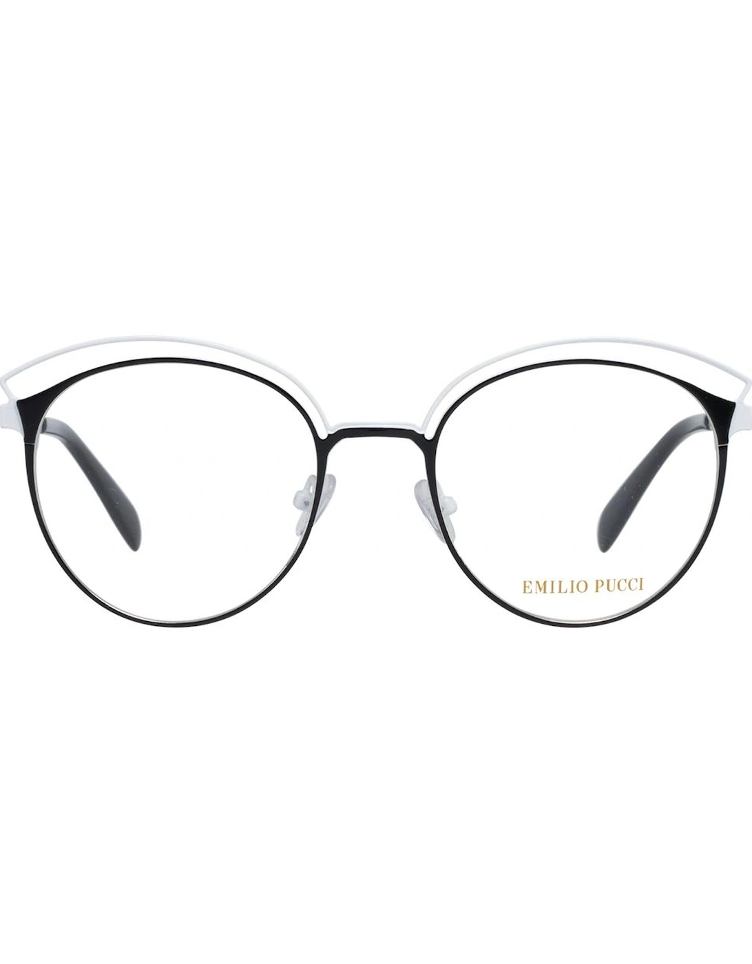 Full-Rim Metal Frame Glasses Women - Black
