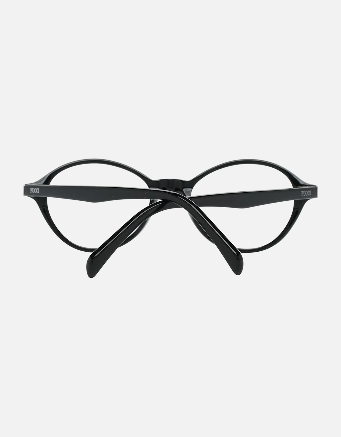 Full-Rim Oval Plastic Frame Glasses Women - Black