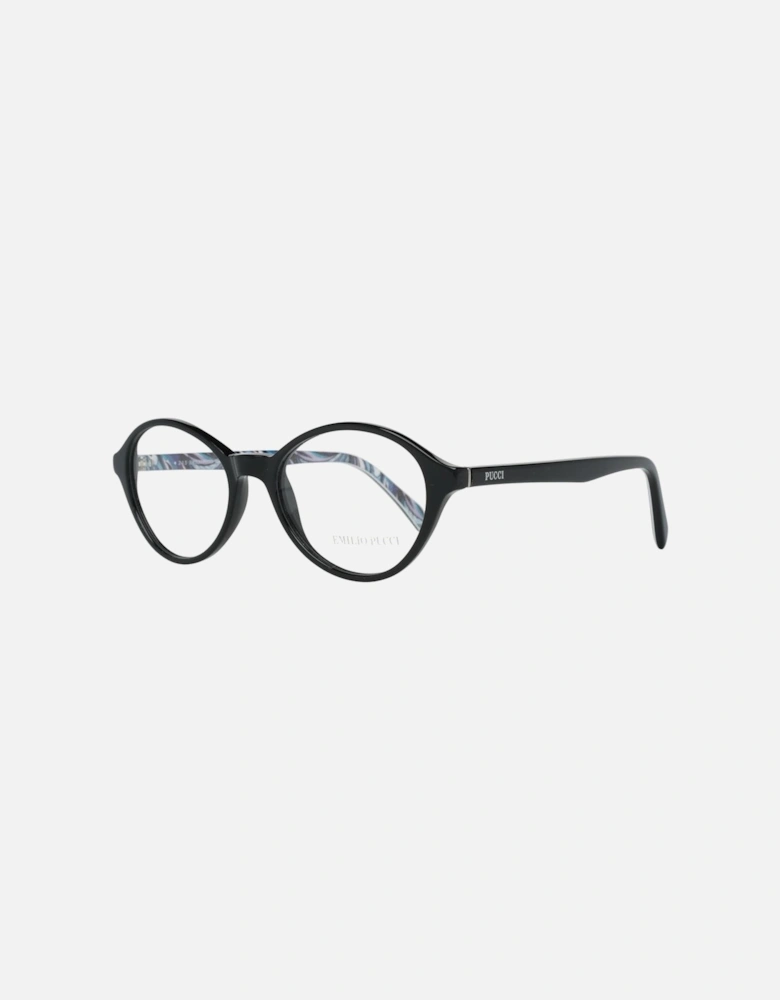 Full-Rim Oval Plastic Frame Glasses Women - Black