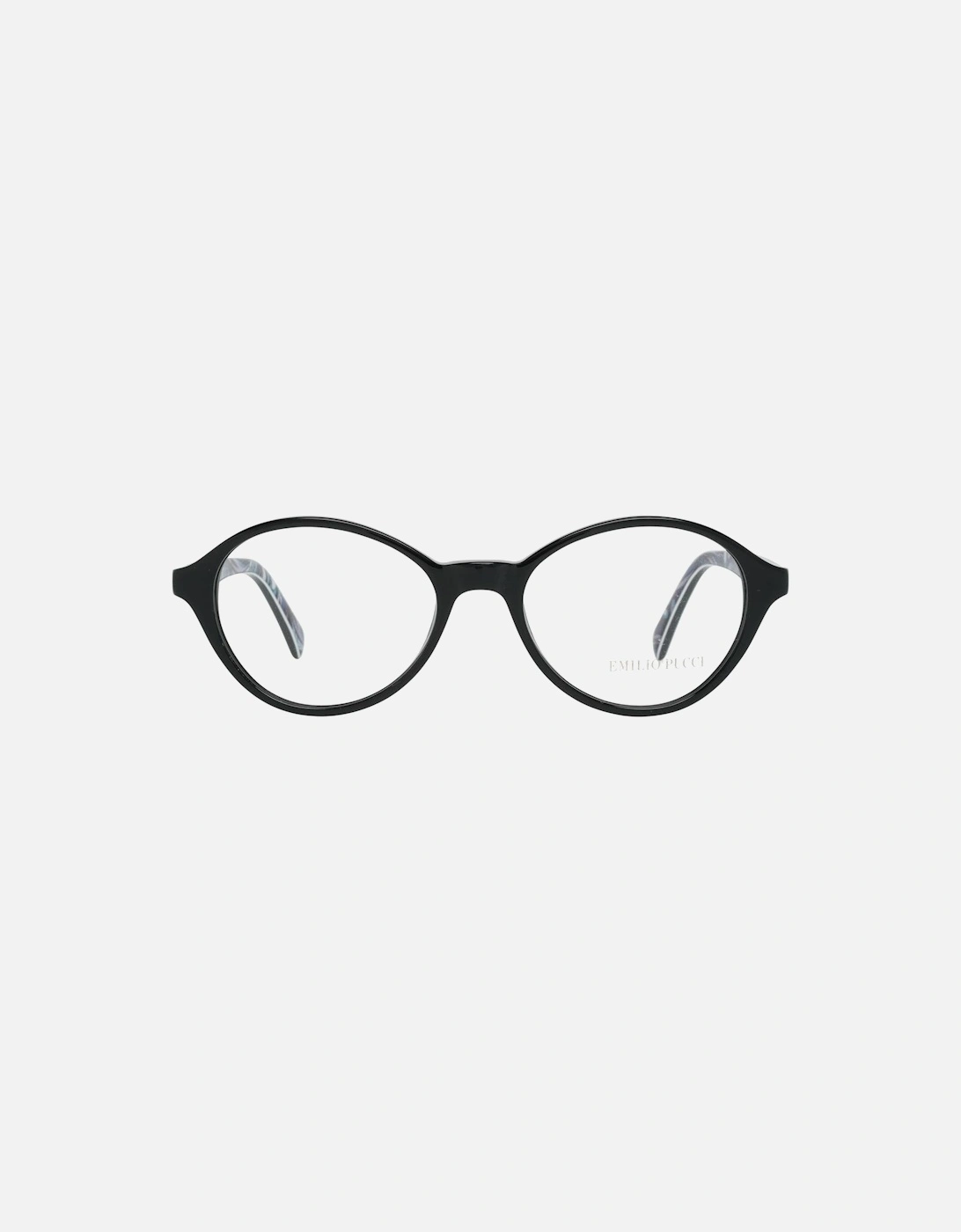 Full-Rim Oval Plastic Frame Glasses Women - Black