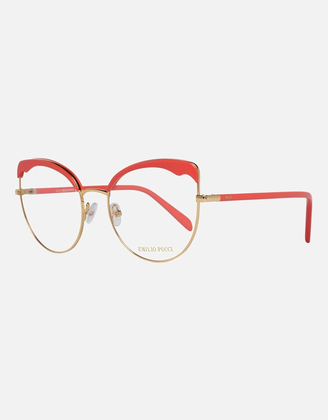 Cat Eye Full-Rim Metal & Plastic Glasses Women - Orange Frames, 5 of 4
