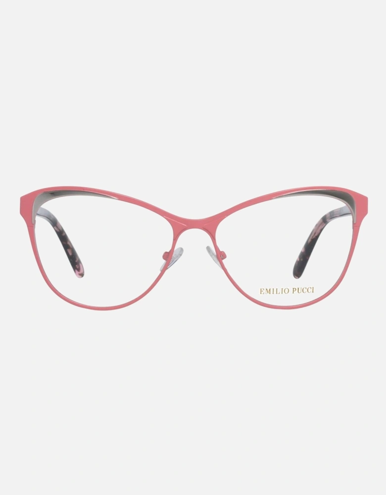 Metal Full-Rim Cat-Eye Sunglasses with Branded Case Women - Pink