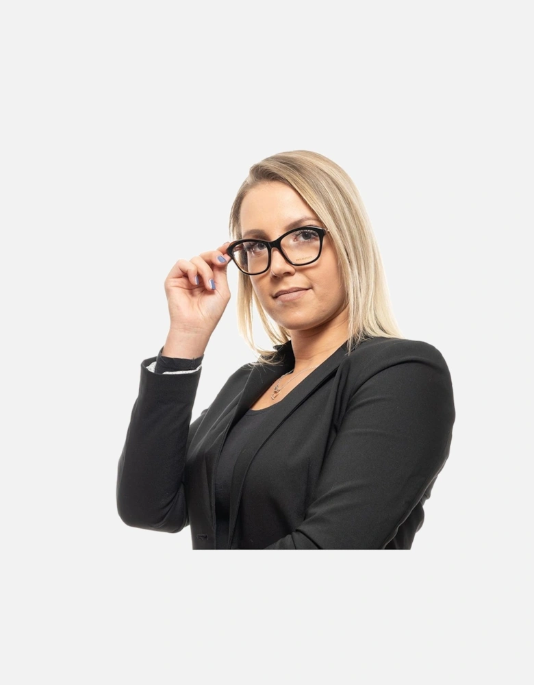 Cat Eye Full-Rim Plastic Frame Glasses Women - Black