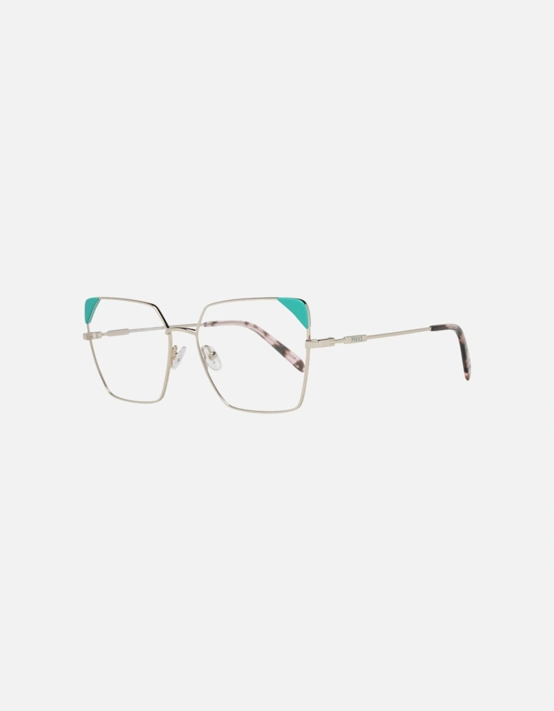 EP511155032 Eyeglasses Geometric Metal Frames Women - Gold