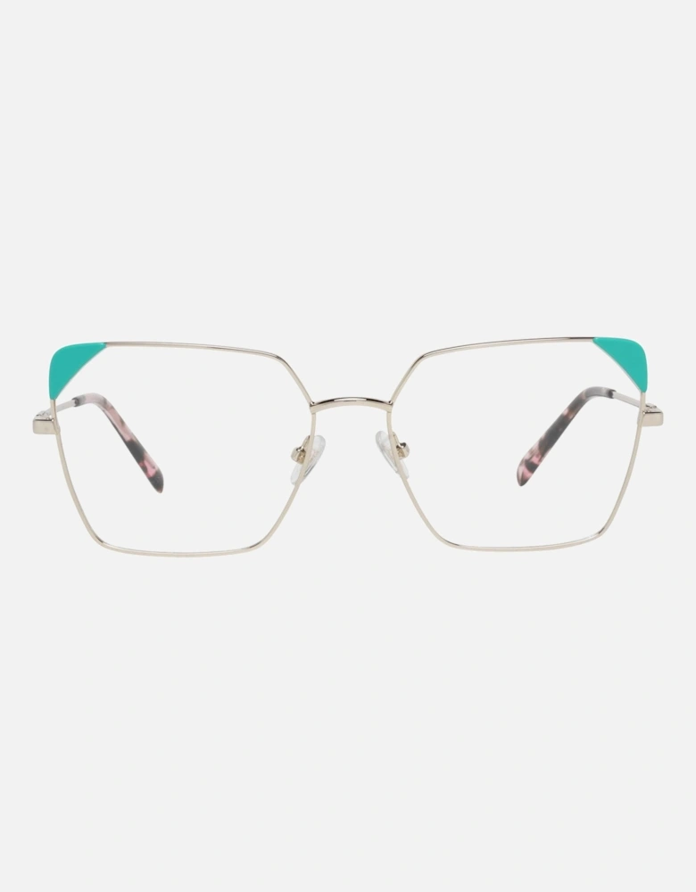 EP511155032 Eyeglasses Geometric Metal Frames Women - Gold