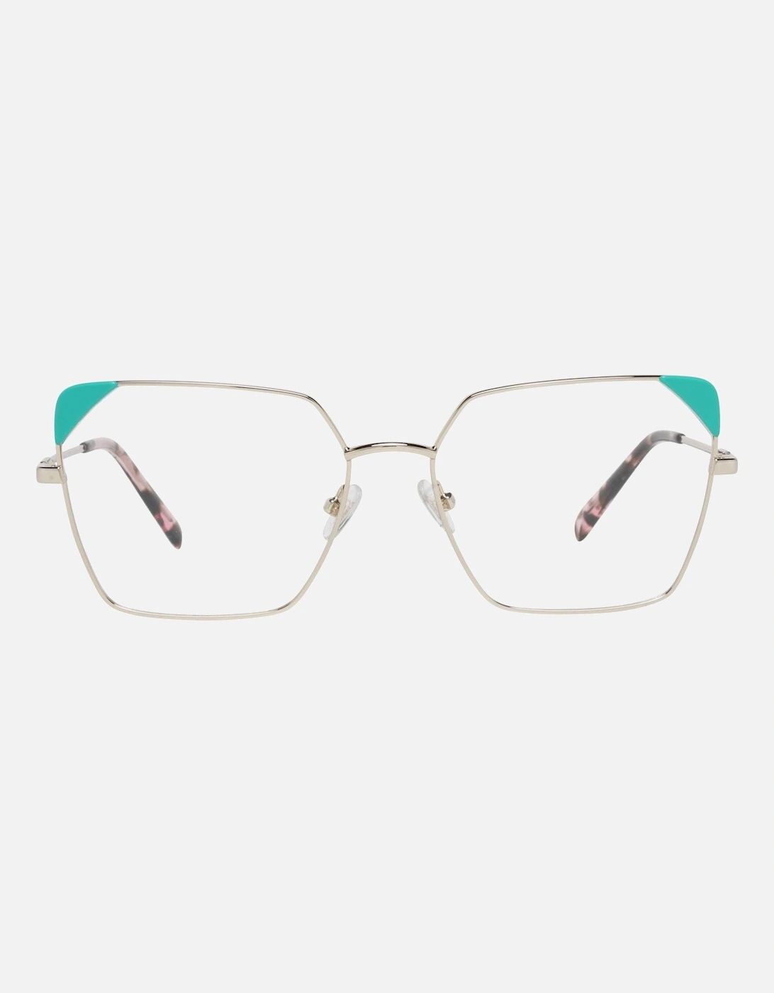 EP511155032 Eyeglasses Geometric Metal Frames Women - Gold