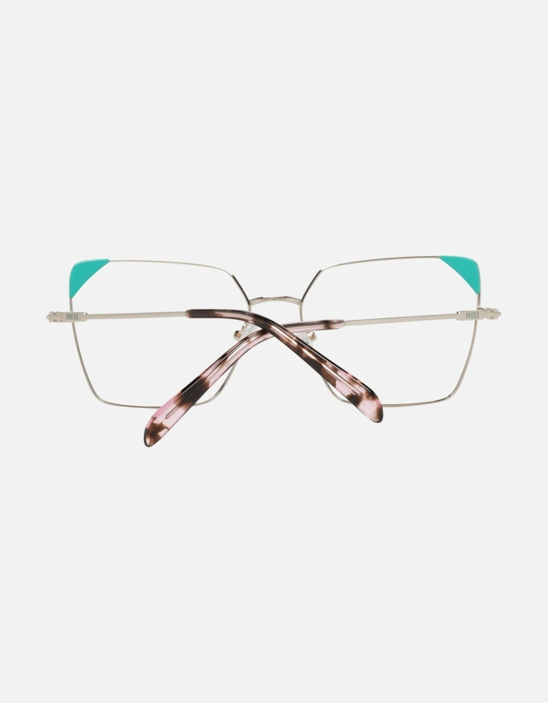 EP511155032 Eyeglasses Geometric Metal Frames Women - Gold