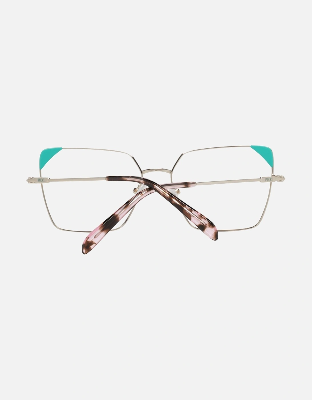 EP511155032 Eyeglasses Geometric Metal Frames Women - Gold