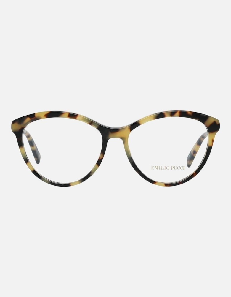 Full-Rim Metal & Plastic Frame Eyeglasses Women - Brown