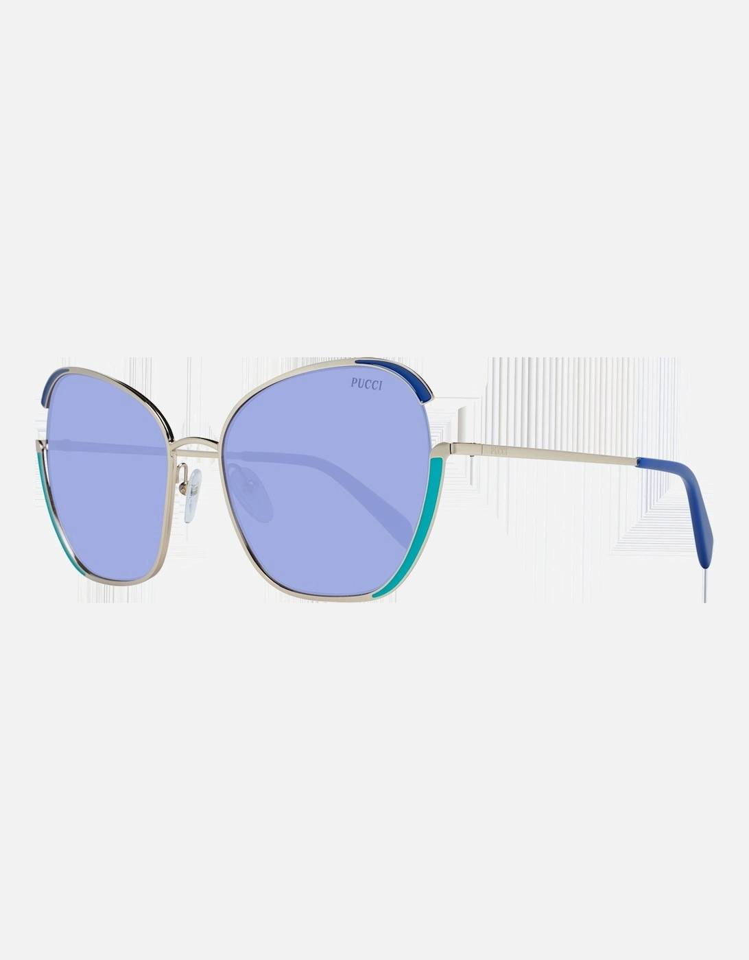 Butterfly Gradient Metal Frame Sunglasses Women - Gold, 4 of 3