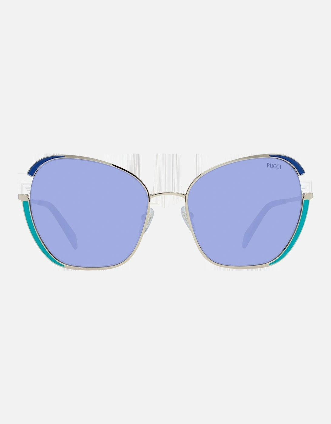 Butterfly Gradient Metal Frame Sunglasses Women - Gold