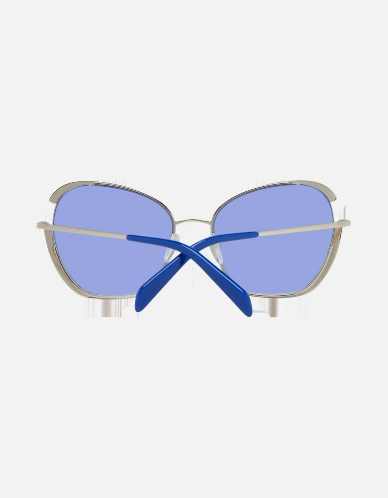 Butterfly Gradient Metal Frame Sunglasses Women - Gold
