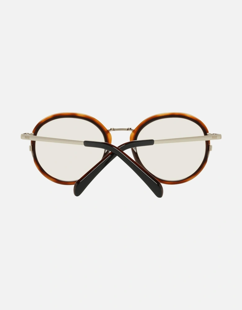Round Metal and Plastic Frame Sunglasses with UV Protection Women -