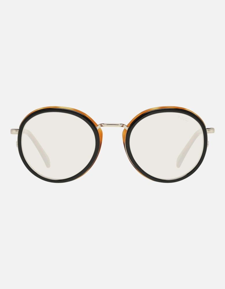 Round Metal and Plastic Frame Sunglasses with UV Protection Women -