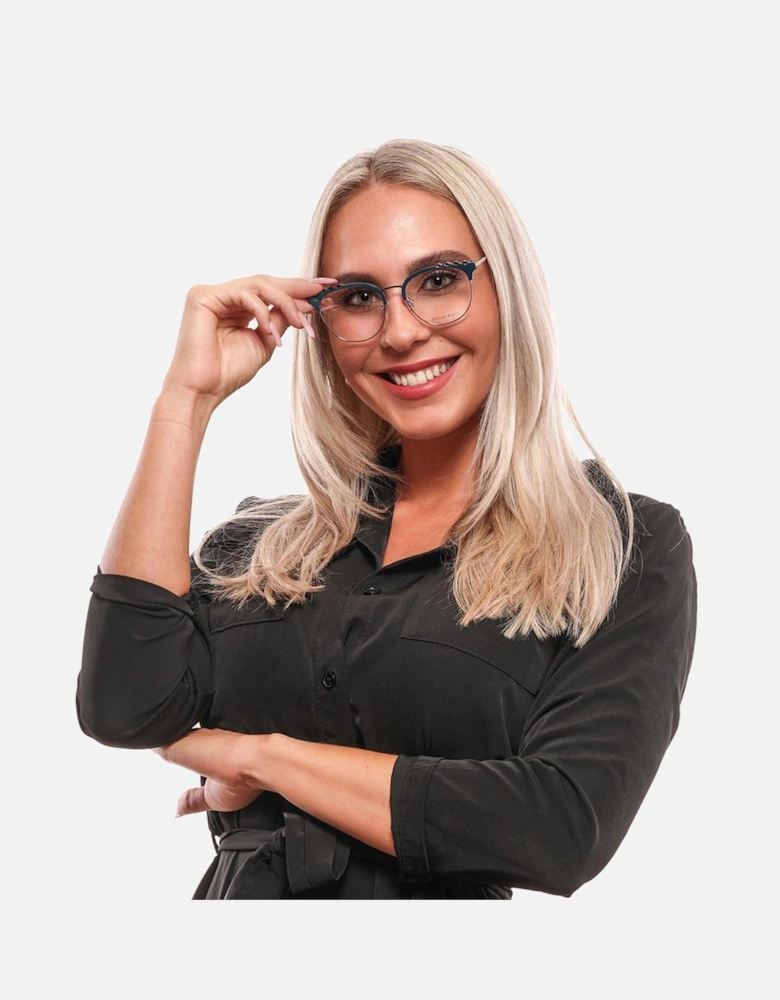 Full-Rim Metal & Plastic Eyeglasses with Branded Case Women -