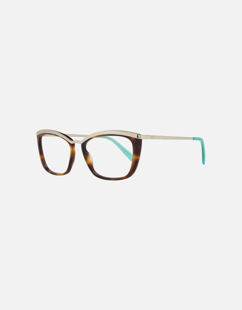 Full-Rim Metal & Plastic Frame Glasses Women - Brown