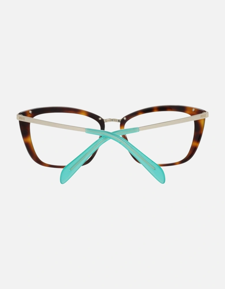 Full-Rim Metal & Plastic Frame Glasses Women - Brown