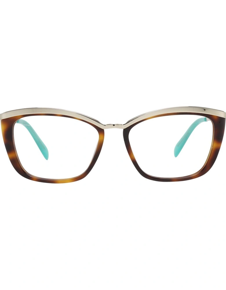 Full-Rim Metal & Plastic Frame Glasses Women - Brown