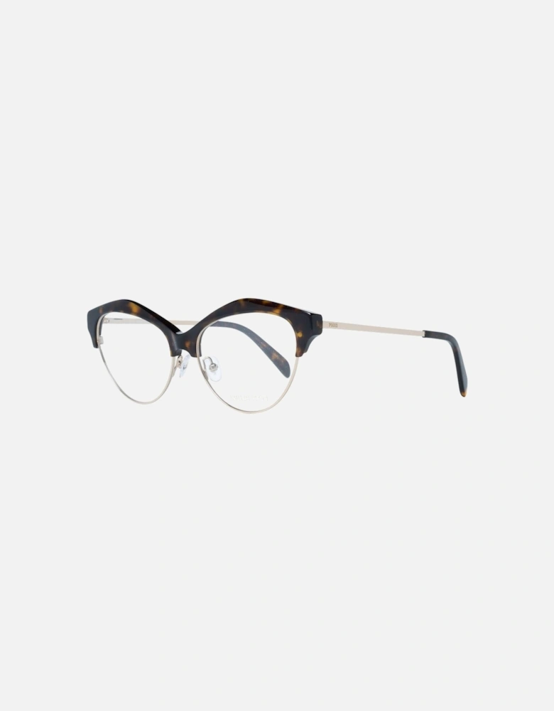 Cat Eye Full-Rim Metal & Plastic Glasses Women - Brown Frames