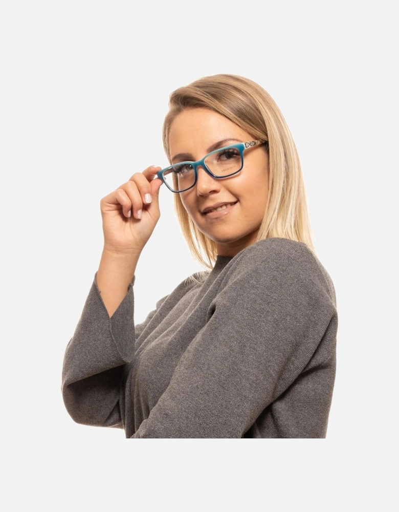 Full-Rim Rectangle Frame Glasses Women - Blue