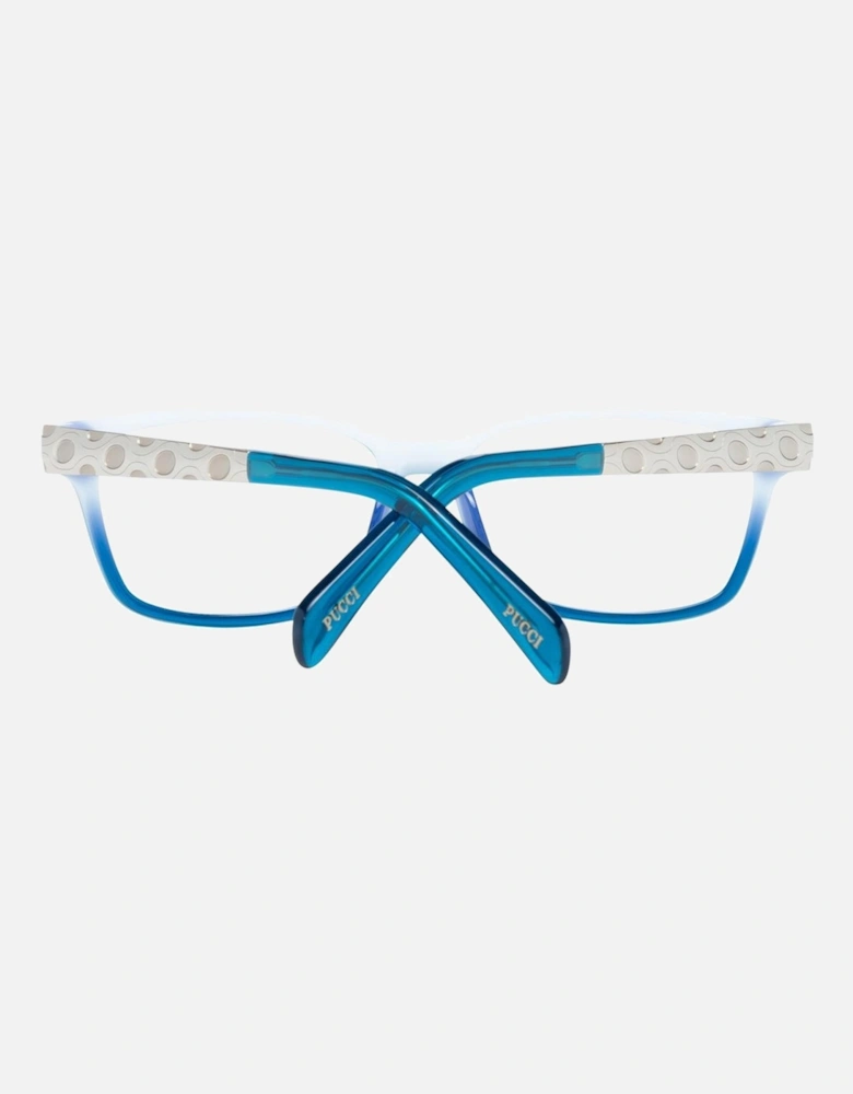 Full-Rim Rectangle Frame Glasses Women - Blue