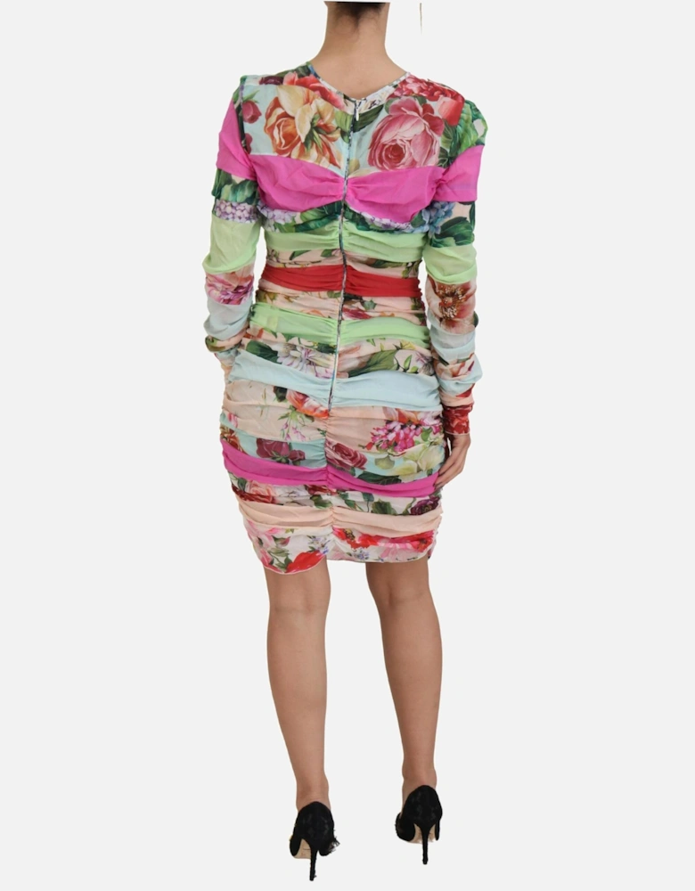 Floral Mini Dress Multicolor Women Dresses