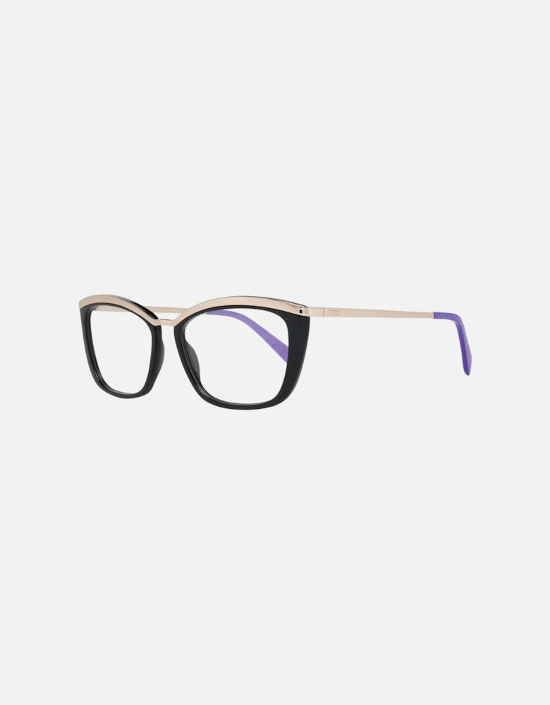 Metal & Plastic Full-Rim Eyeglasses with Branded Case Women - Black