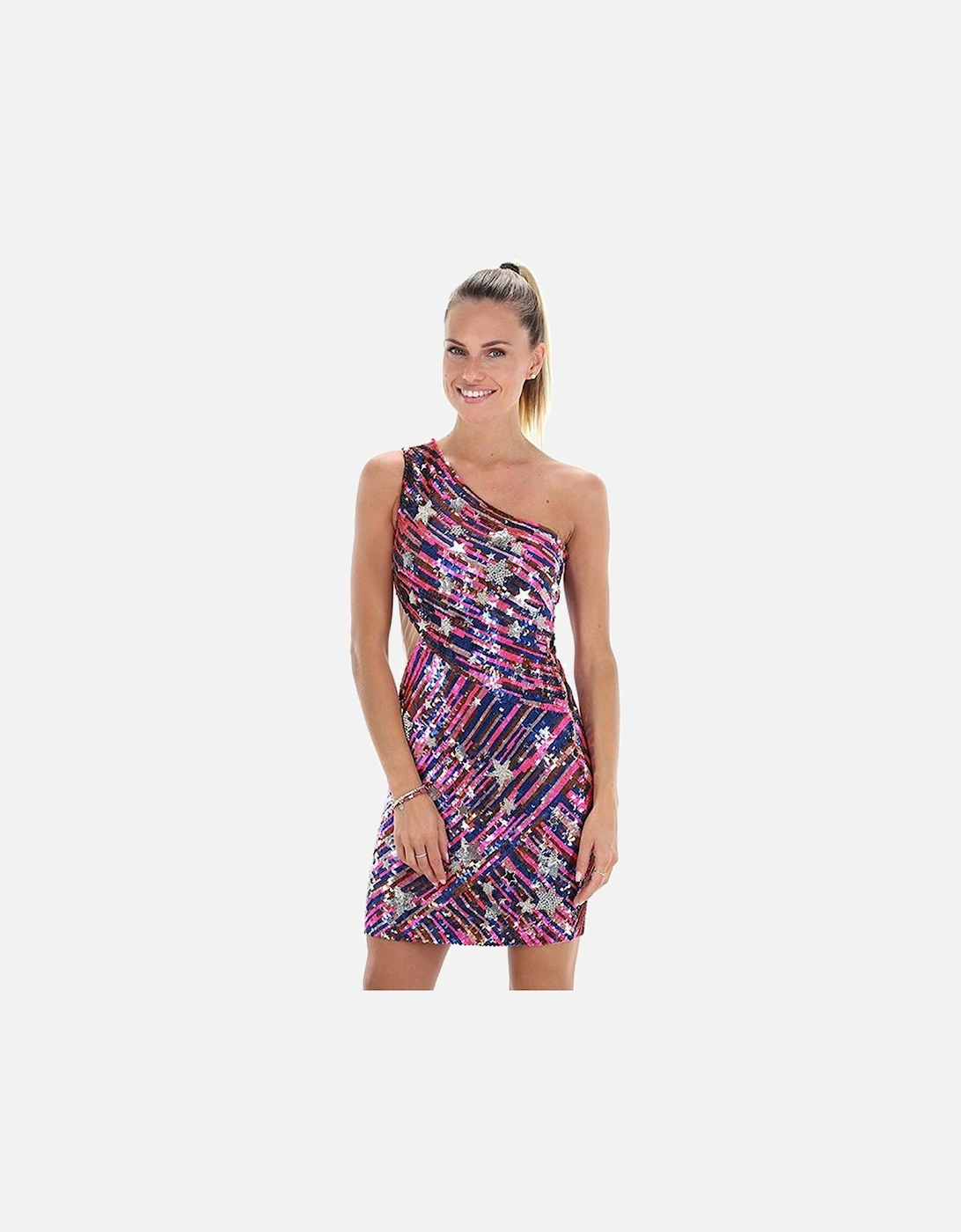 Sequin Dress with Glass Star Details Women - Multicolor Dresses, 2 of 1