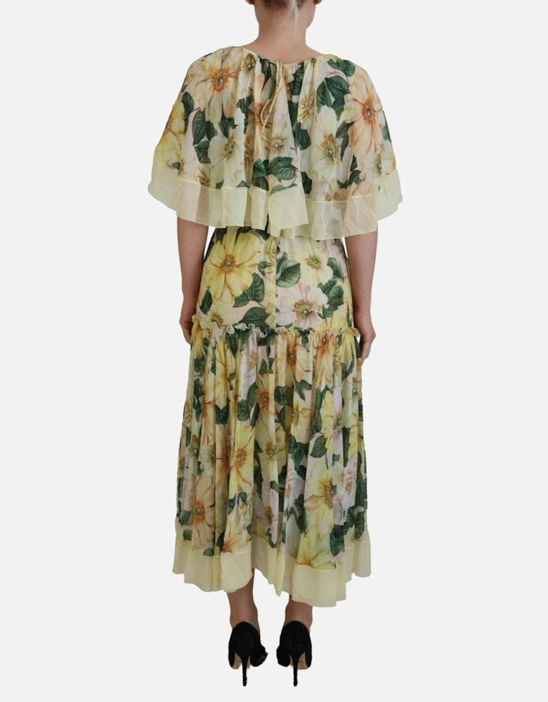 FloralPrint Silk Midi Dress Women - Multicolor Dresses